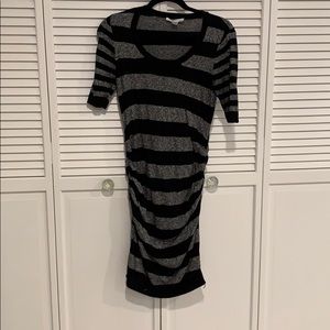 Motherhood Tight Sweater Dress 1/2 Sleeve